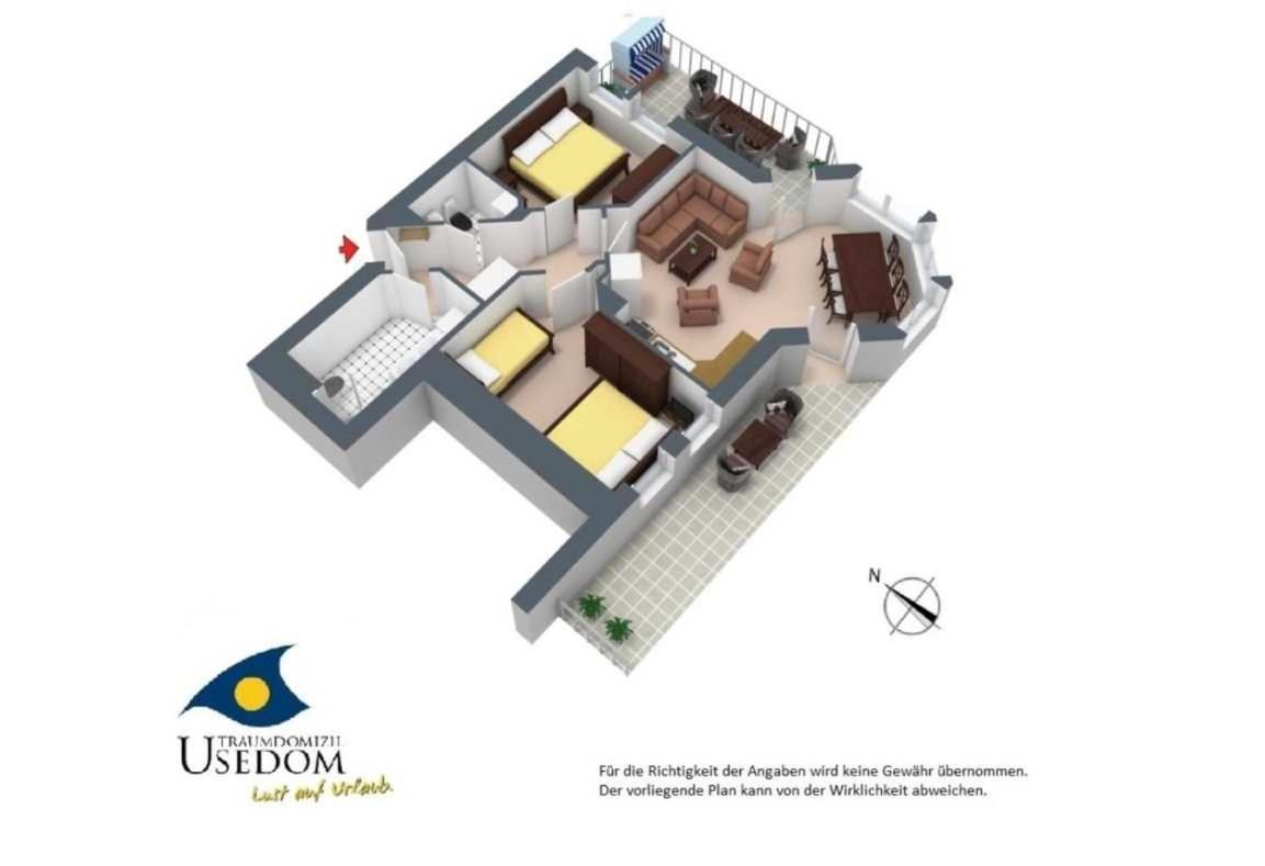 Duenen-Residenz B 05 Apartman Heringsdorf  Kültér fotó